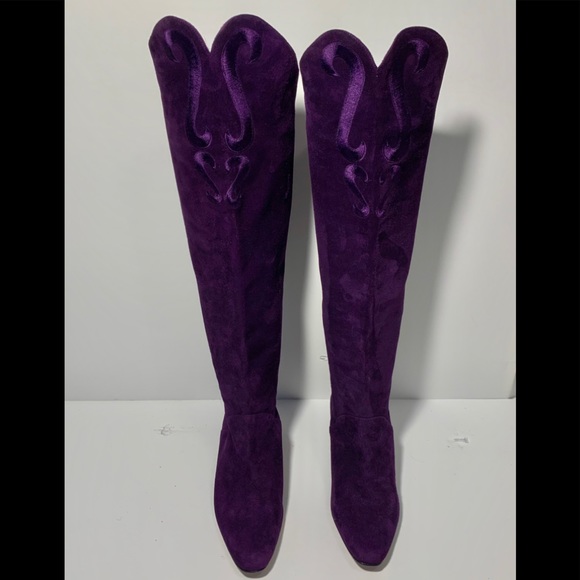 Escada Shoes - Vintage Escada Suede Boots